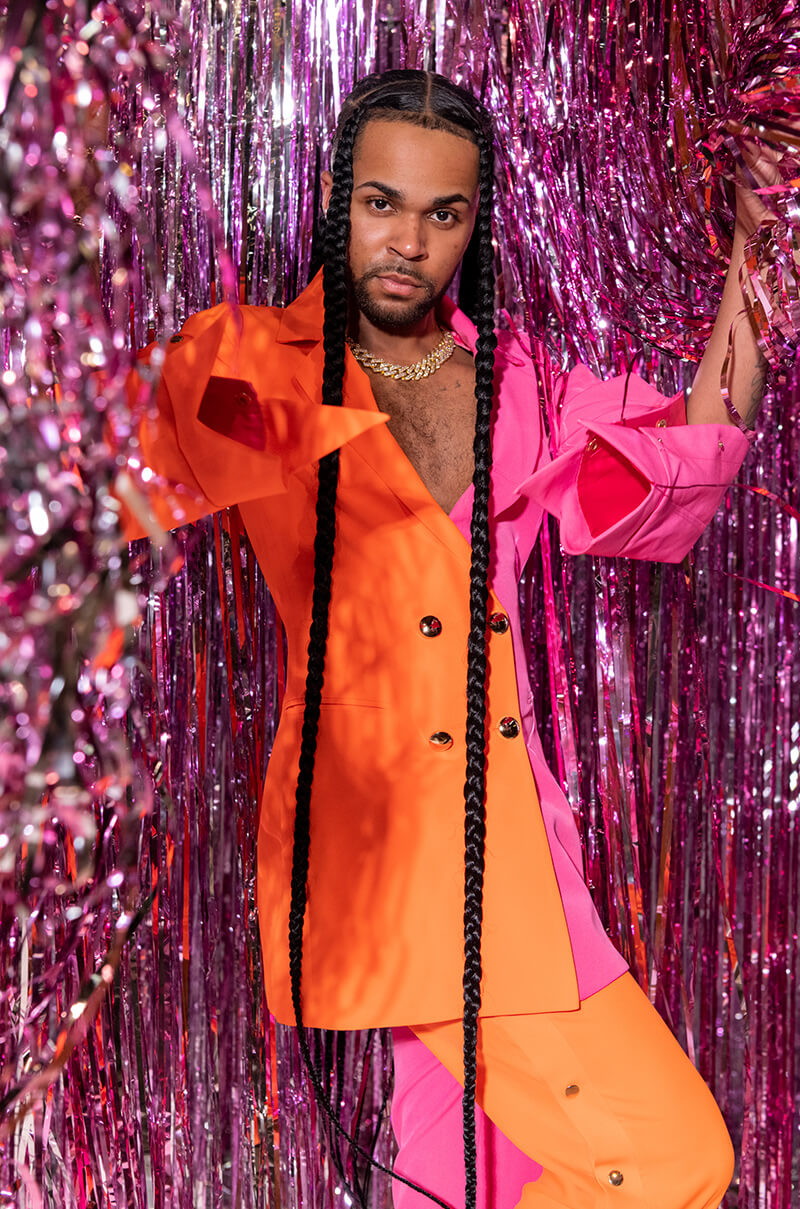 I AM ME KAZJUAN TWO TONE BLAZER DRESS