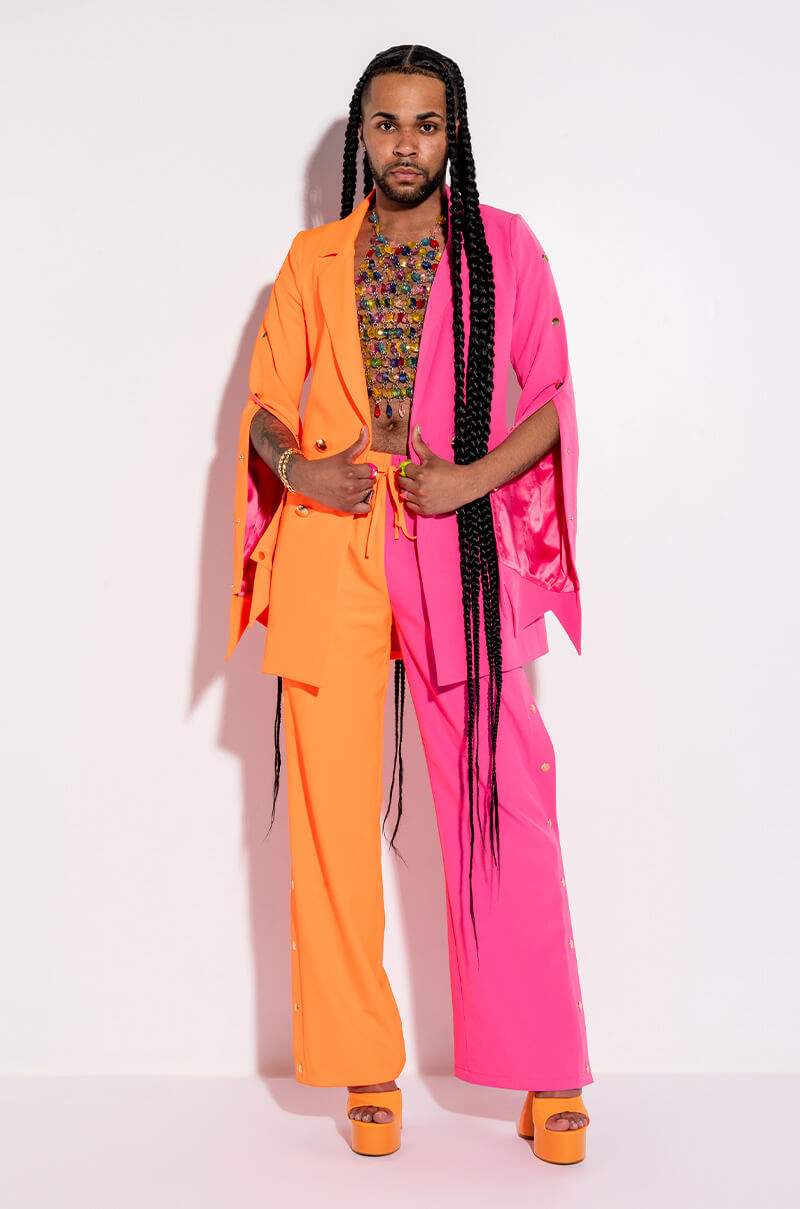 I AM ME KAZJUAN TWO TONE BLAZER DRESS