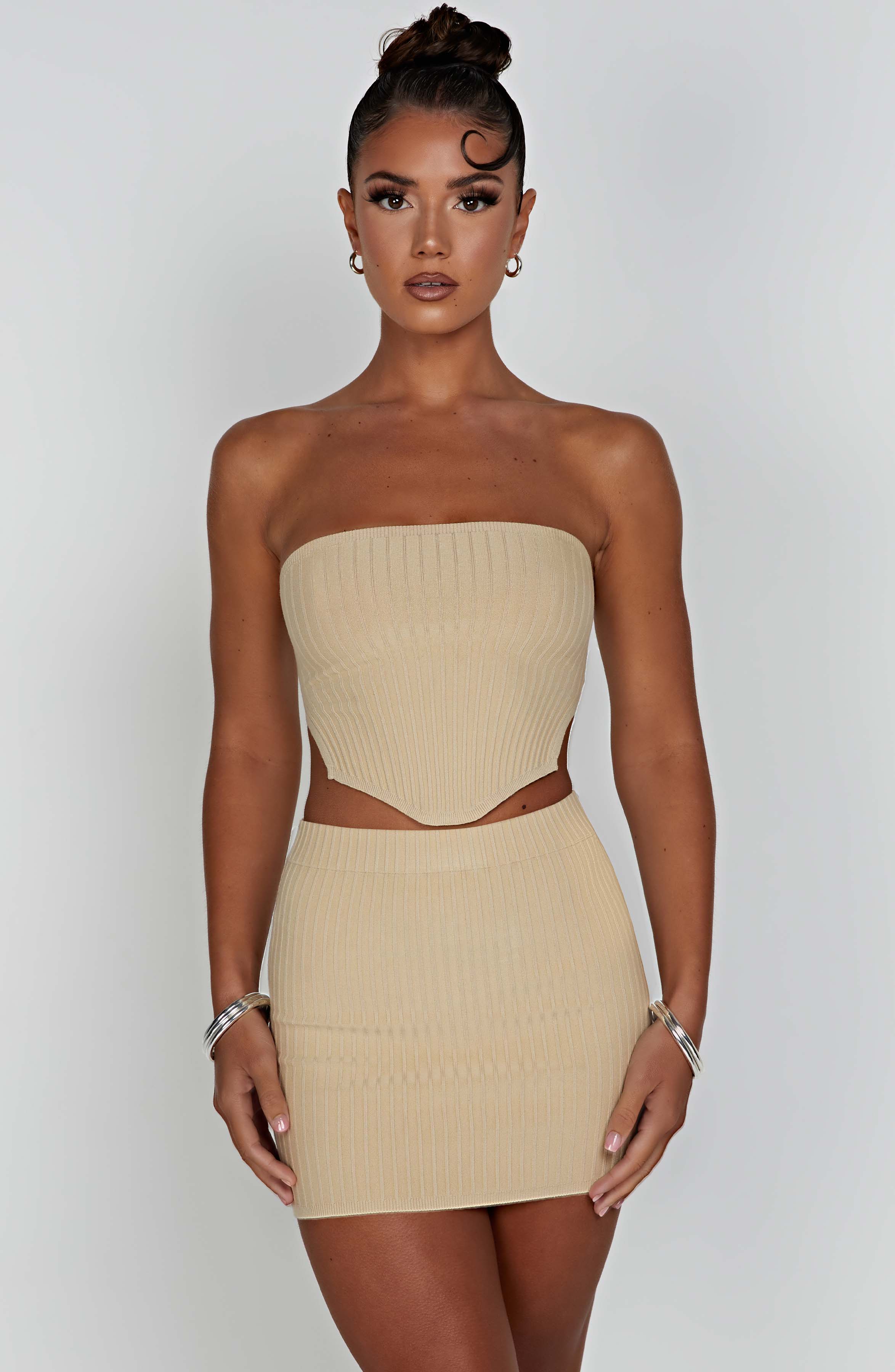Jaz Top - Beige Tops Babyboo Fashion Premium Exclusive Design