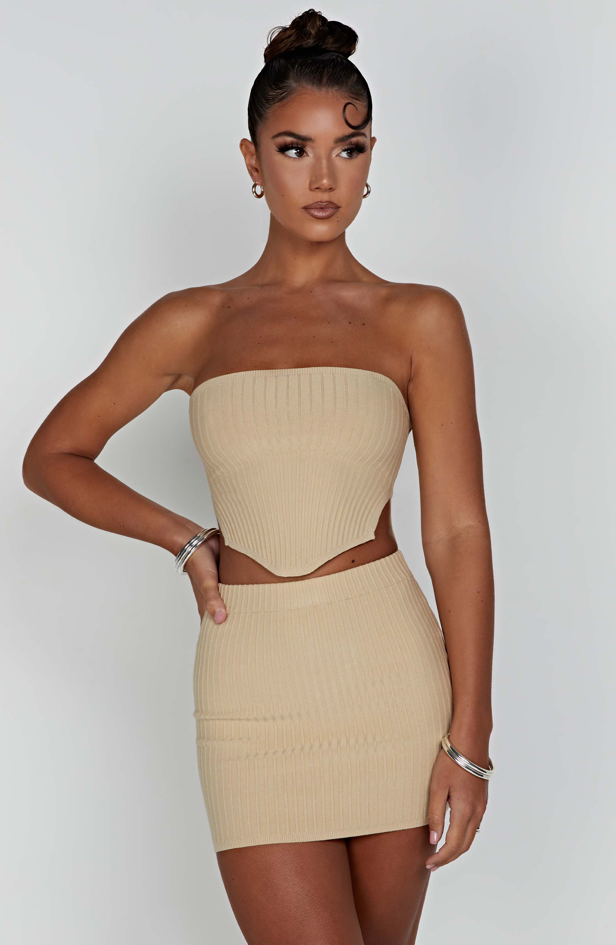 Jaz Top - Beige Tops Babyboo Fashion Premium Exclusive Design