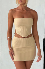 Jaz Top - Beige Tops XS Babyboo Fashion Premium Exclusive Design