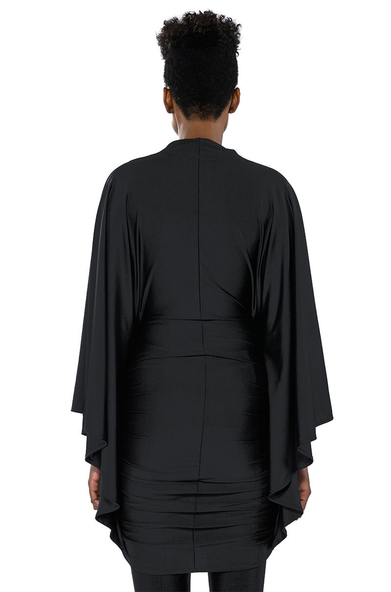 LIKE A STATUE BUTTERFLY SLEEVE MINI DRESS
