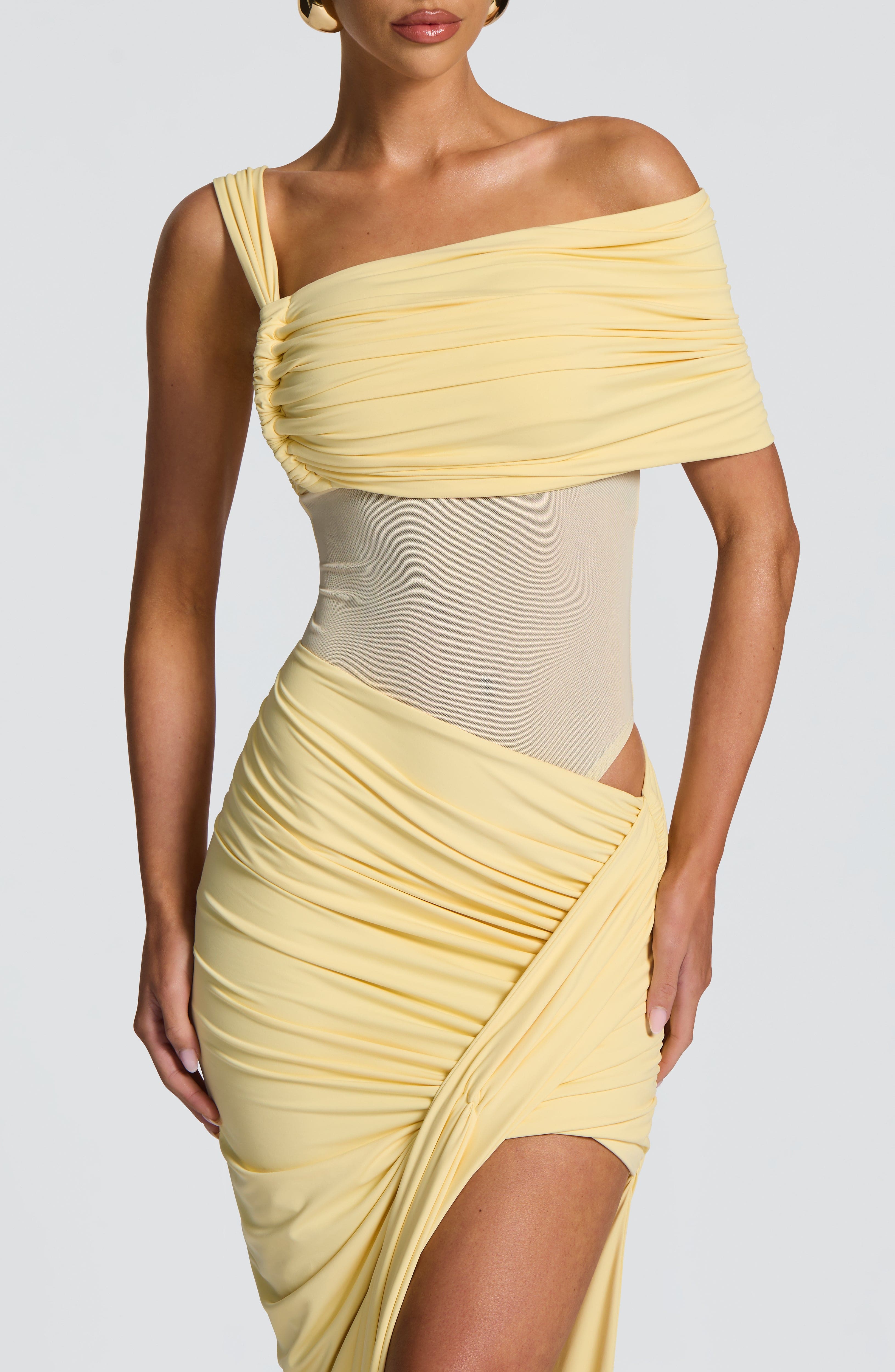 Lisette Bodysuit - Lemon Bodysuits Babyboo Fashion Premium Exclusive Design