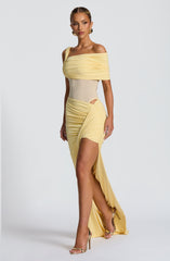 Lisette Bodysuit - Lemon Bodysuits Babyboo Fashion Premium Exclusive Design