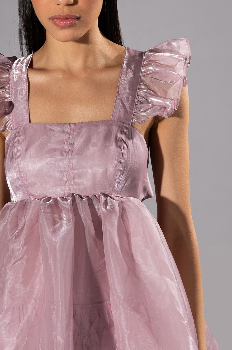 OLIVIA FLOUNCE MINI DRESS