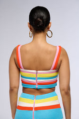 SLOW DOWN MAYBE STRIPE TANK