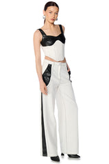 TURN ON MY CHARM SLEEVELESS CORSET TOP