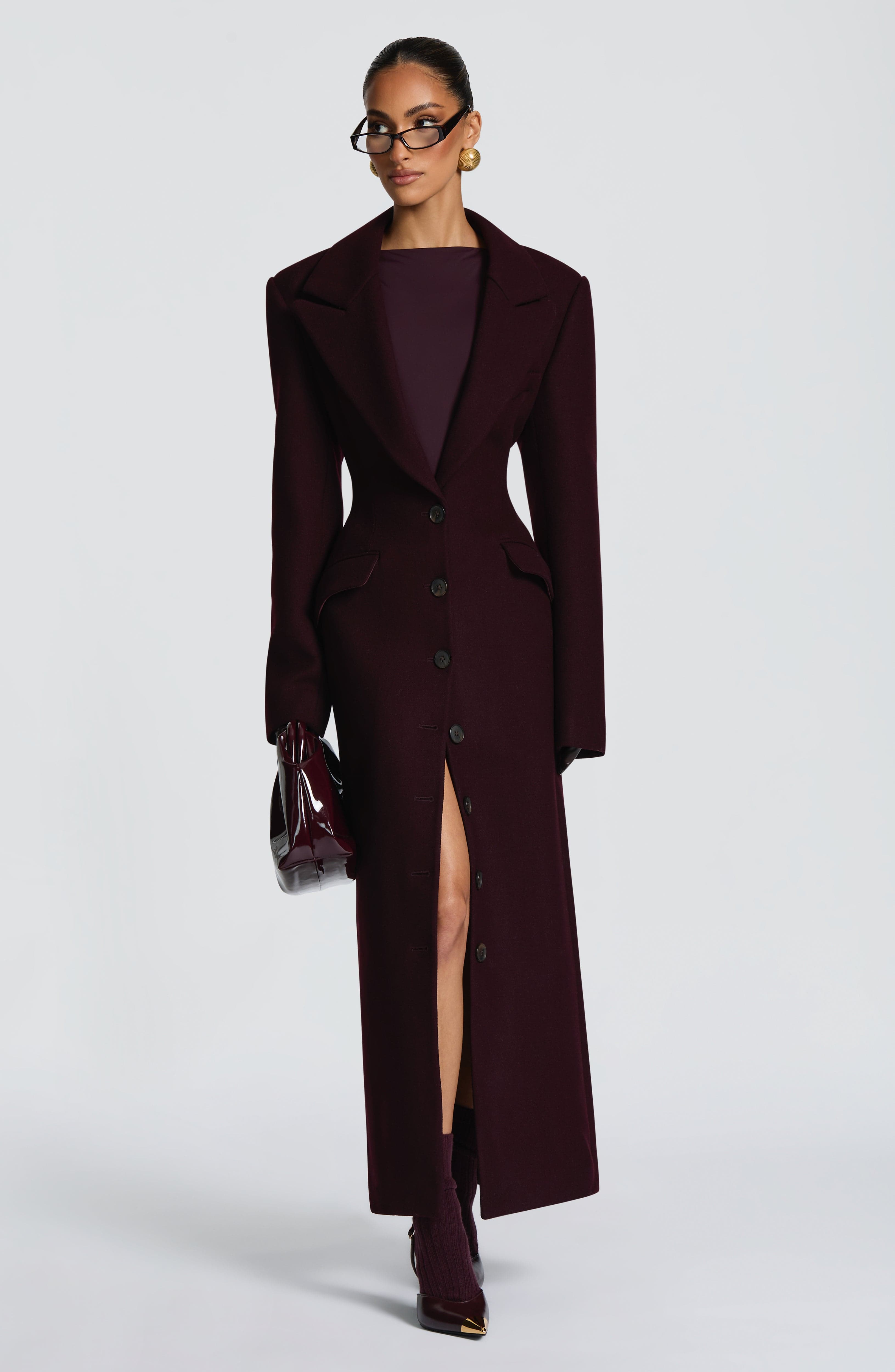 Ursula Coat - Plum Jacket Babyboo Fashion Premium Exclusive Design