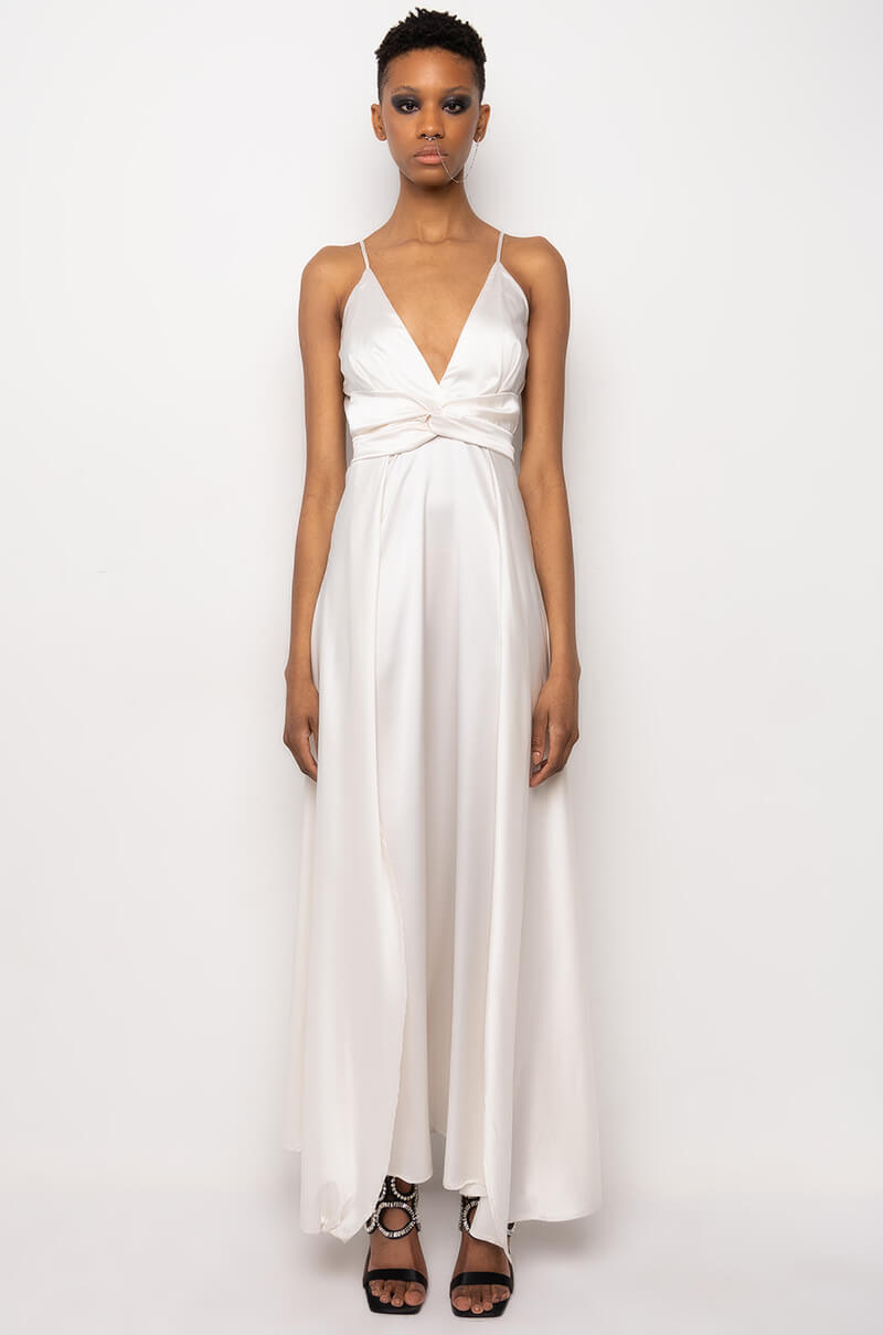 WHAT YOU CALL IT HIGH SLIT MAXI DRESS