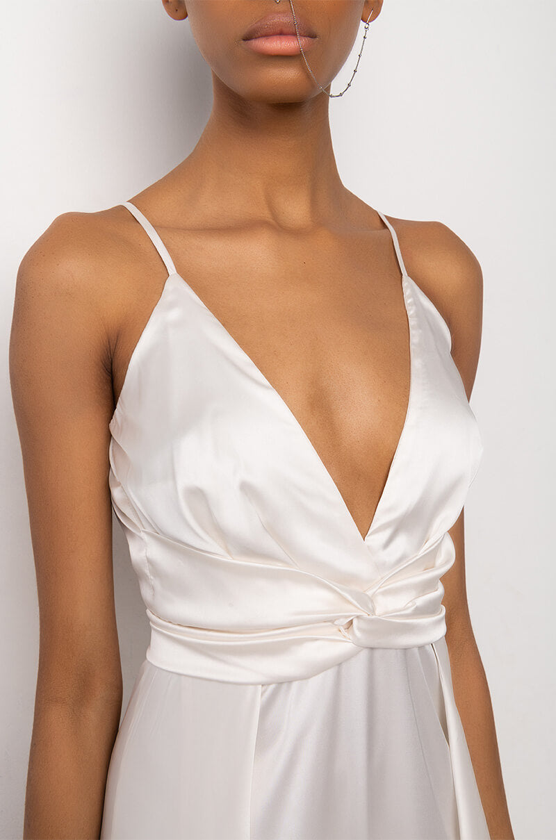 WHAT YOU CALL IT HIGH SLIT MAXI DRESS